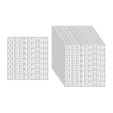 Maxbell 15 Pieces Number Sticker Gift Wrapping Number Paster for Door Indoor Mailbox White