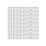 Maxbell 15 Pieces Number Sticker Gift Wrapping Number Paster for Door Indoor Mailbox White