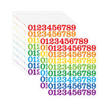 Maxbell 15 Pieces Number Sticker Gift Wrapping Number Paster for Door Indoor Mailbox Color