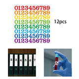 Maxbell 15 Pieces Number Sticker Gift Wrapping Number Paster for Door Indoor Mailbox Color