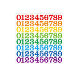 Maxbell 15 Pieces Number Sticker Gift Wrapping Number Paster for Door Indoor Mailbox Color
