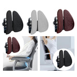 Maxbell Lumbar Support Pillow for Chair Soft Ergonomic for Traveling Car Seat Office Black