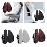 Maxbell Lumbar Support Pillow for Chair Soft Ergonomic for Traveling Car Seat Office Black