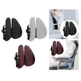 Maxbell Lumbar Support Pillow for Chair Soft Ergonomic for Traveling Car Seat Office Black