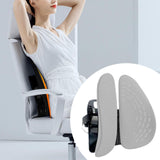 Maxbell Lumbar Support Pillow for Chair Soft Ergonomic for Traveling Car Seat Office Grey