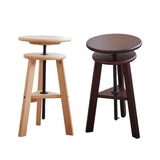 Maxbell Painting Stool Bar Stool Swivel Seat Office Studio Stool for Gallery Wood