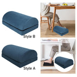 Maxbell Under Desk Foot Rest Pillow Non Slip Soft Footrest for Yoga Dorm Office Work Style A