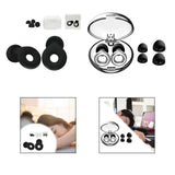 Maxbell Silicone Ear Plug Universal Flexible Ear Tips for Concert Sleeping Swimming black