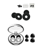 Maxbell Silicone Ear Plug Universal Flexible Ear Tips for Concert Sleeping Swimming black