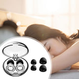 Maxbell Silicone Ear Plug Universal Flexible Ear Tips for Concert Sleeping Swimming silver