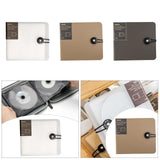 Maxbell DVD Wallet Case Disk Holder Hold 12 Dvd CD Holder for Women Men Musician Car Translucent White