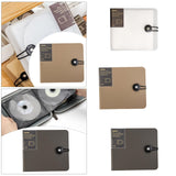 Maxbell DVD Wallet Case Disk Holder Hold 12 Dvd CD Holder for Women Men Musician Car Translucent White