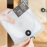 Maxbell DVD Wallet Case Disk Holder Hold 12 Dvd CD Holder for Women Men Musician Car Translucent White
