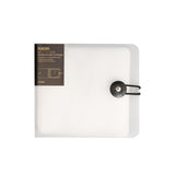 Maxbell DVD Wallet Case Disk Holder Hold 12 Dvd CD Holder for Women Men Musician Car Translucent White