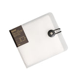 Maxbell DVD Wallet Case Disk Holder Hold 12 Dvd CD Holder for Women Men Musician Car Translucent White