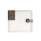Maxbell DVD Wallet Case Disk Holder Hold 12 Dvd CD Holder for Women Men Musician Car Translucent White