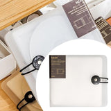 Maxbell DVD Wallet Case Disk Holder Hold 12 Dvd CD Holder for Women Men Musician Car Translucent White