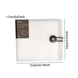 Maxbell DVD Wallet Case Disk Holder Hold 12 Dvd CD Holder for Women Men Musician Car Translucent White