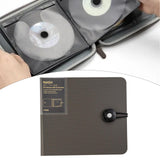 Maxbell DVD Wallet Case Disk Holder Hold 12 Dvd CD Holder for Women Men Musician Car Dark Brown