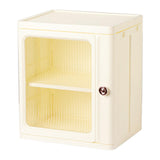 Maxbell Storage Cabinet Kitchen Cabinet Folding Storage Box for Home Bedroom Bedside 1 Tier without Wheel