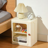 Maxbell Storage Cabinet Kitchen Cabinet Folding Storage Box for Home Bedroom Bedside 1 Tier without Wheel