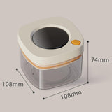 Maxbell Airtight Food Container Tranparent Kitchen Organization for Grain Sugar Rice 380 ml