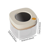 Maxbell Airtight Food Container Tranparent Kitchen Organization for Grain Sugar Rice 380 ml