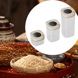 Maxbell Airtight Food Container Tranparent Kitchen Organization for Grain Sugar Rice 380 ml