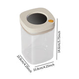 Maxbell Airtight Food Container Tranparent Kitchen Organization for Grain Sugar Rice 1100 ml