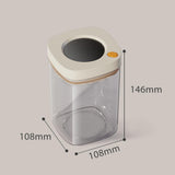 Maxbell Airtight Food Container Tranparent Kitchen Organization for Grain Sugar Rice 1100 ml