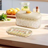 Maxbell Ice Maker Kitchen Tool Multiuse Portable Ice Tray for Festivals Drinks Juice 56 Grid Milky White