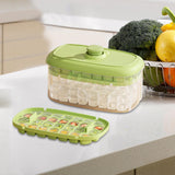 Maxbell Ice Maker Kitchen Tool Multiuse Portable Ice Tray for Festivals Drinks Juice 56 Grid Green
