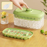 Maxbell Ice Maker Kitchen Tool Multiuse Portable Ice Tray for Festivals Drinks Juice 56 Grid Green