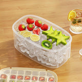 Maxbell Ice Maker Kitchen Tool Multiuse Portable Ice Tray for Festivals Drinks Juice 56 Grid Green