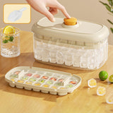 Maxbell Ice Maker Kitchen Tool Multiuse Portable Ice Tray for Festivals Drinks Juice 28 Grid Milky White
