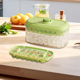 Maxbell Ice Maker Kitchen Tool Multiuse Portable Ice Tray for Festivals Drinks Juice 28 Grid Green