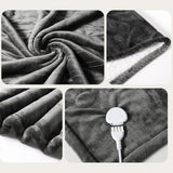 Maxbell Electric Blanket with 9 Heated Levels Warming Blanket for Couch Bedroom Home 130cmx180cm