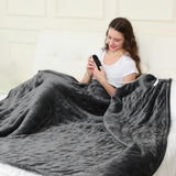 Maxbell Electric Blanket with 9 Heated Levels Warming Blanket for Couch Bedroom Home 130cmx188cm
