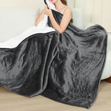 Maxbell Electric Blanket with 9 Heated Levels Warming Blanket for Couch Bedroom Home 130cmx188cm