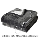 Maxbell Electric Blanket with 9 Heated Levels Warming Blanket for Couch Bedroom Home 157cmx213cm