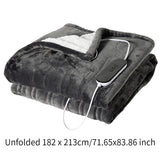 Maxbell Electric Blanket with 9 Heated Levels Warming Blanket for Couch Bedroom Home 182cmx213cm