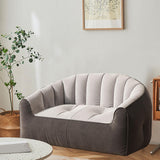 Maxbell Bean Bag Chair with Filler Twin Size Lazy Sofa for Playroom Living Room Dorm Grey Dark Grey