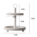 Maxbell Cupcake Stand Party Favors Tiered Serving Tray for Birthday Holiday Festival White