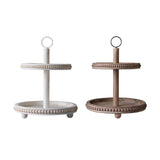Maxbell Cupcake Stand Party Favors Tiered Serving Tray for Birthday Holiday Festival White