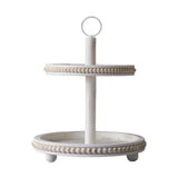 Maxbell Cupcake Stand Party Favors Tiered Serving Tray for Birthday Holiday Festival White