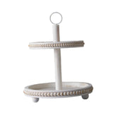 Maxbell Cupcake Stand Party Favors Tiered Serving Tray for Birthday Holiday Festival White