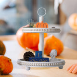 Maxbell Cupcake Stand Party Favors Tiered Serving Tray for Birthday Holiday Festival White