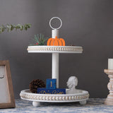 Maxbell Cupcake Stand Party Favors Tiered Serving Tray for Birthday Holiday Festival White