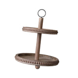 Maxbell Cupcake Stand Party Favors Tiered Serving Tray for Birthday Holiday Festival Brown