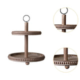 Maxbell Cupcake Stand Party Favors Tiered Serving Tray for Birthday Holiday Festival Brown